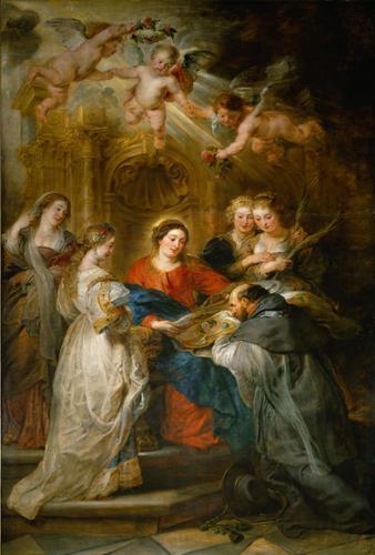 Peter Paul Rubens Ildefonso altar France oil painting art